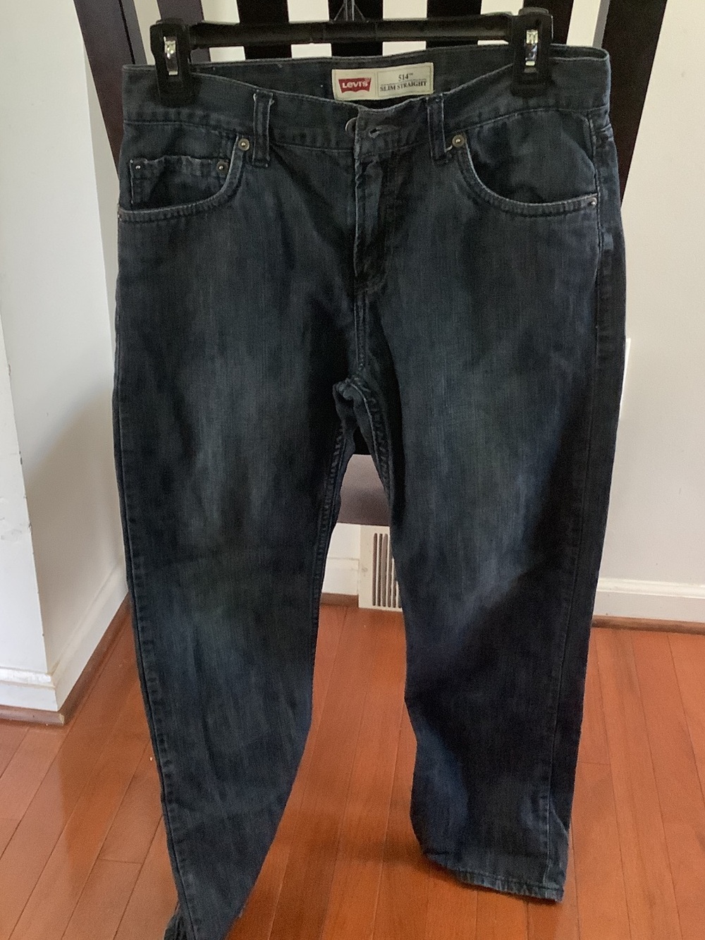 Levi's Men's Washed Black Slim Straight Jeans